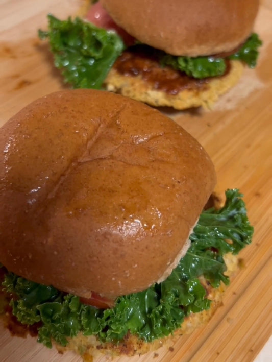 Jerk Chickpea Burgers